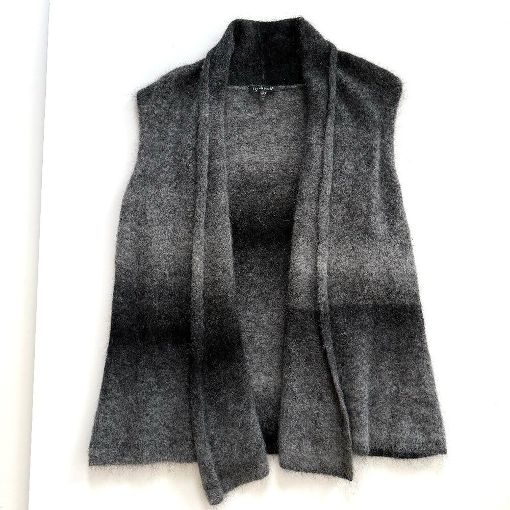 Eileen Fisher Mohair Open Sweater Vest Size Small